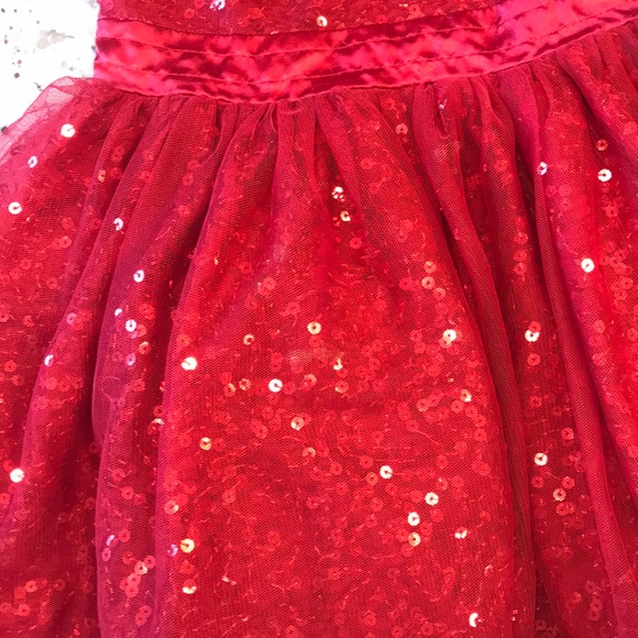 Cat & Jack Red Sequin Toddler Dress - Picture 7 of 7
